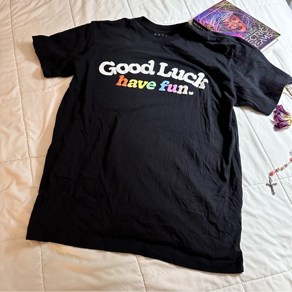 Meta Threads Good Luck Have Fun T-Shirt - Picture 1 of 4